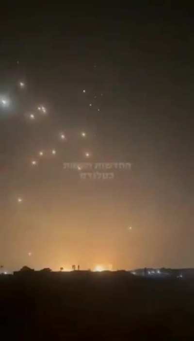 Absolutely insane footage of possibly hundreds of incoming missiles in Israel. Dozens of impacts