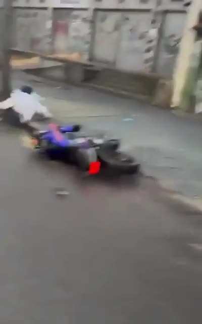 Doing wheelies and failing