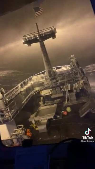 Imagine being hundreds of miles away from land, stuck in this storm