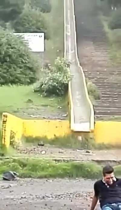Not a water slide, noted