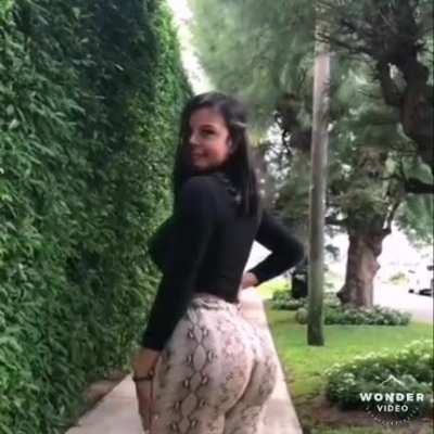 Nicole Borda in Flare Pants