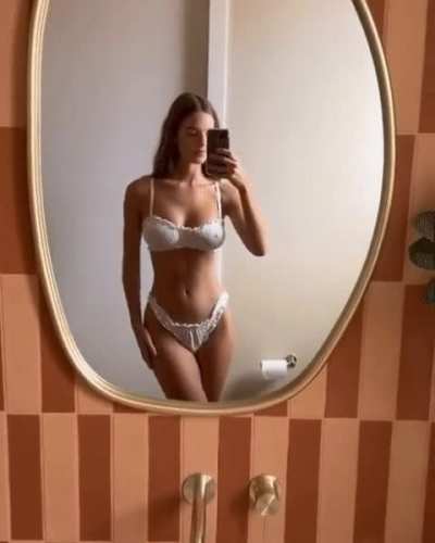 In the mirror
