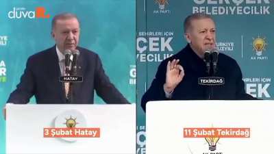 Erdoğan 9 günde fikir değiştirdi.