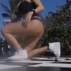 Rare booty shot