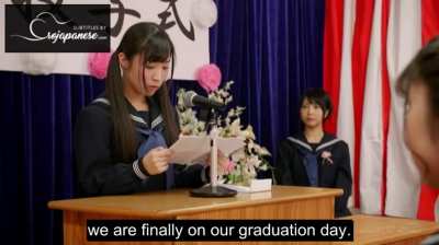 Graduation ceremonies in Japan are a mouthful. | SDDE-535: High School Graduation - Yuzuka Shirai, Noa Eikawa, Makoto Toda, Hikaru Misaki, Yuna Ishikawa | JAV with English Subtitles | EroJa<wbr>panes<wbr>e.com