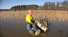 On a Frozen Lake with a Log