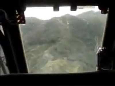 Attack on guerrilla positions by an AH-60 