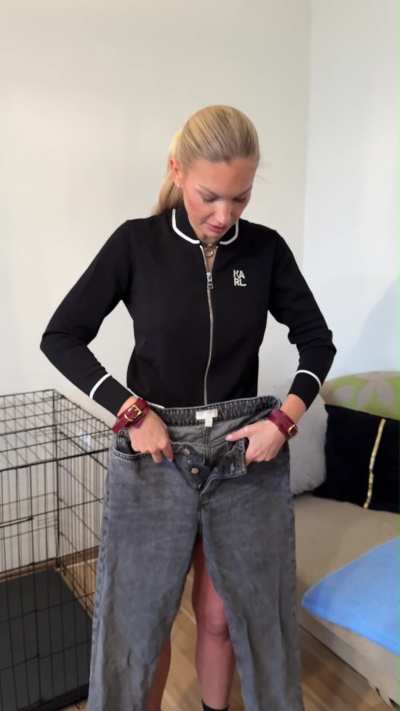 The only way Im allowed out - double fucked with dildos, spikes on tits and plugged mouth