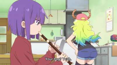 Shota-kun plays the flute