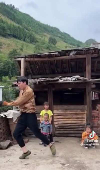 This smooth dancer has a great audience.