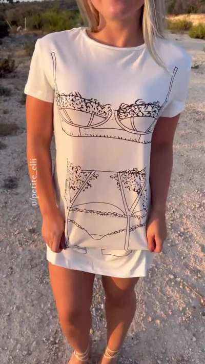 A fun shirt, but what’s under it is even more fun. Trust me with this :)