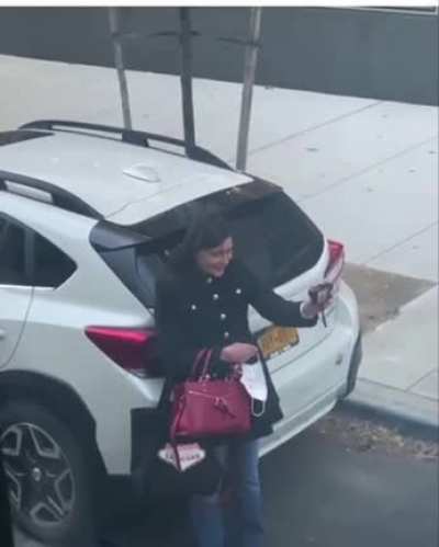 This woman photographing herself