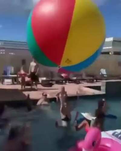 The greatest water valleyball pool game.