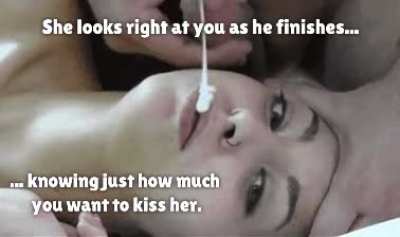 as he finishes...