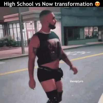 Drake the type of Nygga to post a glow up video