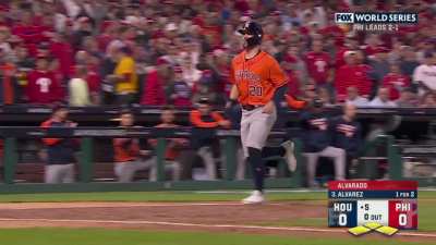 [Highlight] [Highlight] Astros take a 1-0 lead after Yordan Alvarez gets hit by a pitch with the bases loaded