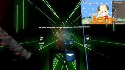 Beat Saber Beatmap of Watame’s Thigh Drum Performance