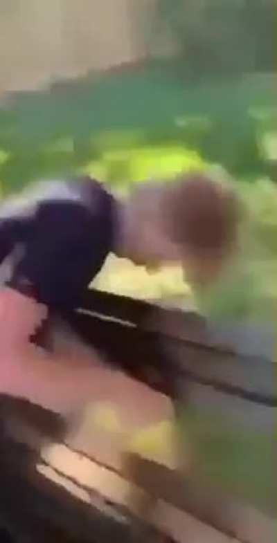 Kid gets clocked then mugged after unknowingly smoking tobacco in his toke