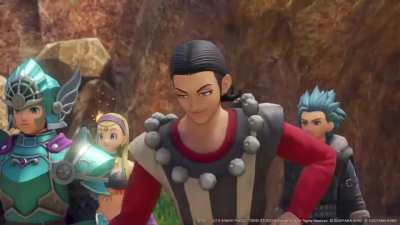 Dragon quest 11 seaside town!