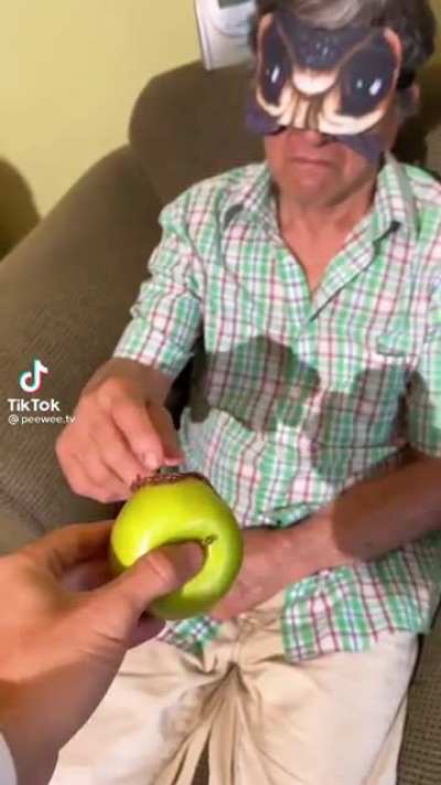 Is that a chocolate filled apple or...