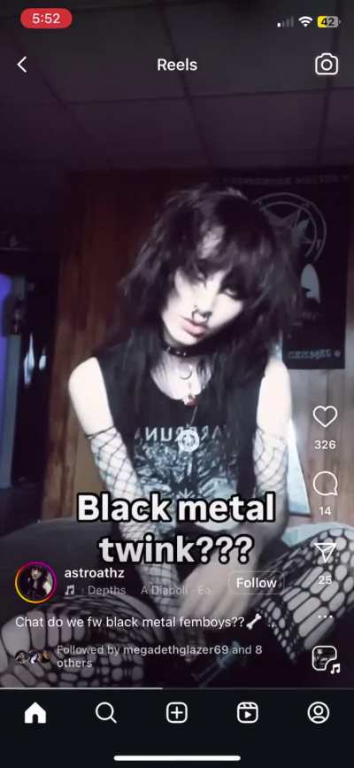 “Black metal femboy”