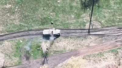 Superbly accurate drone drop on an enemy MLRS 'Tornado-G' 💥
