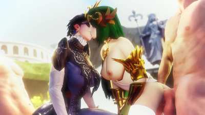 Palutena & Bayonetta Angel/Witch Diplomacy (Amat<wbr>eurTh<wbr>rowAw<wbr>ay) |w/ sound| [Super Smash Bros. Ultimate]