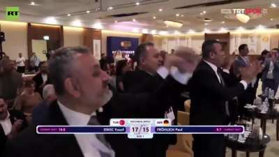 Turkiye's shooter Yusuf Dikec, wins the European Champions League.