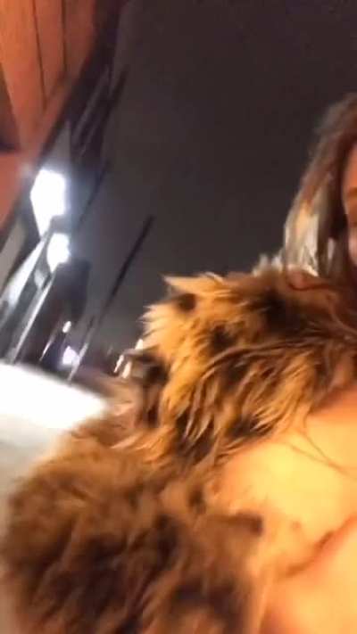 Hot Blonde Revealing in Public and Those Tits Are Wow