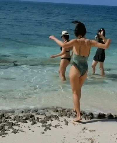 At the beach