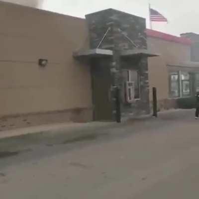 The whole Burger King is on fire, but Karen still wants her refund.
