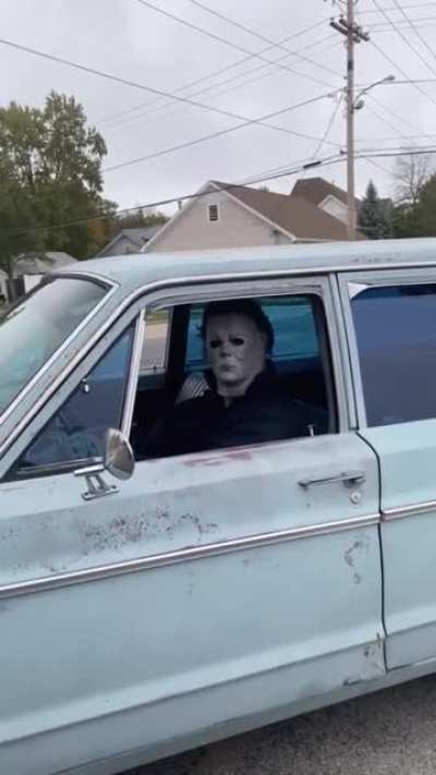 Michael Myers just trying to visit the store