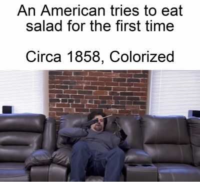 poor guy, he just wants salad