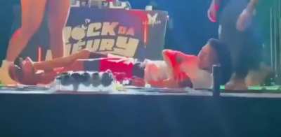 dancer accidently breaks mans arm in dancing performance