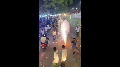 Man loses palm after firework explodes in his hands