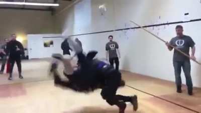Incredible swordsmanship