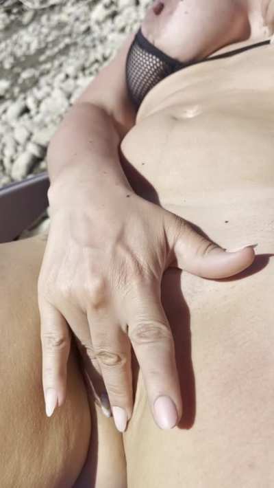 Wonder how many boater watched me cum at the river!