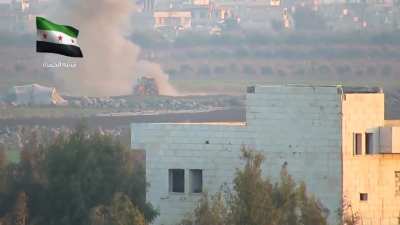 FSA BGM-71 TOW strike on an IS bulldozer - 2017