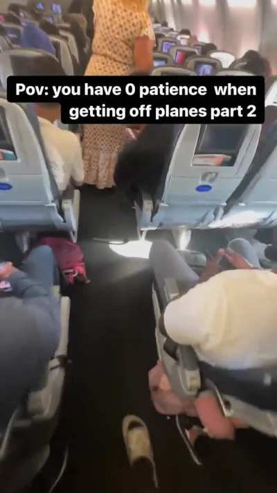 Hate these speed runners on the plane. You still have to wait for deboarding anyways