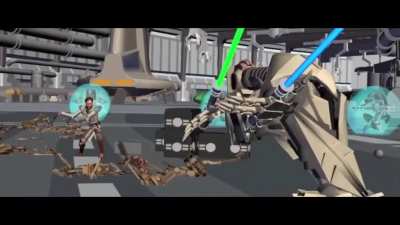Obi-Wan vs Grievous from the unfinished Crystal Crisis on Utapau arc