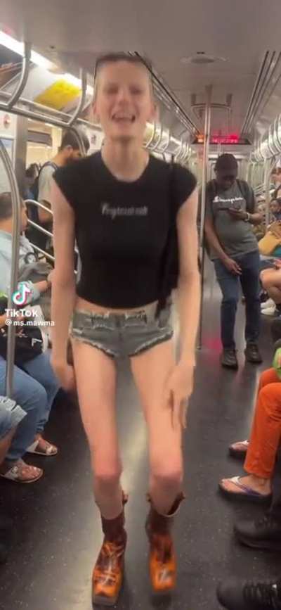 On a train