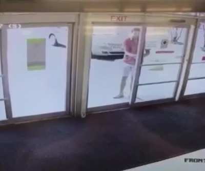 I don’t blame him. Which f’ing monster designed that door.?