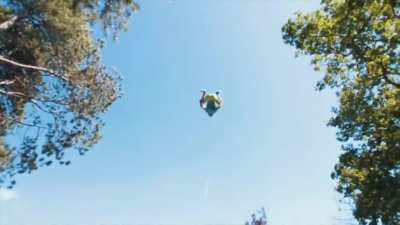 World's first octuple backflip on a trampoline
