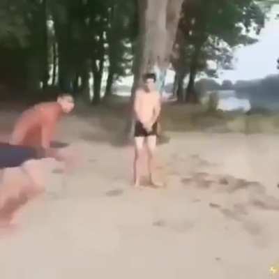 Amazing diving skills
