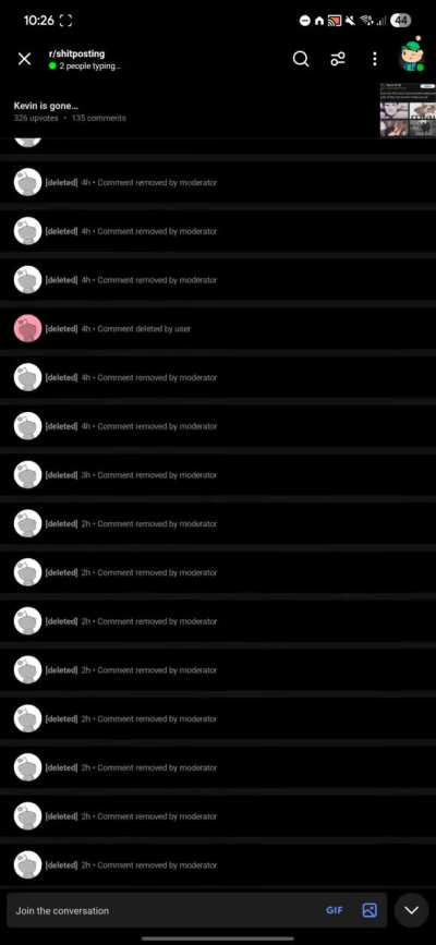 Comment graveyard