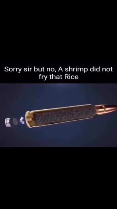 No shrimp fried rice😔