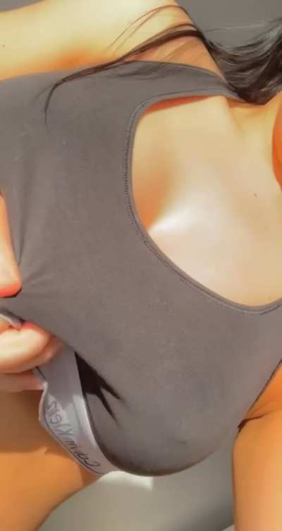 Did my tits make you horny? 😏