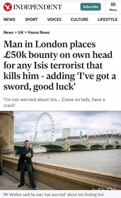 The sword to take down ISIS