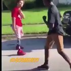 Kid without legs beating up another kid with legs, epic commentary