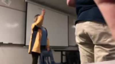 Crazy teacher has a breakdown and cuts student’s hair